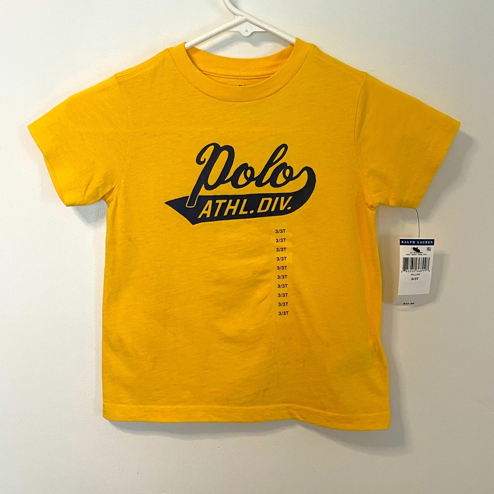 Polo Ralph Lauren Yellow Boys T-shirt size 3/3T